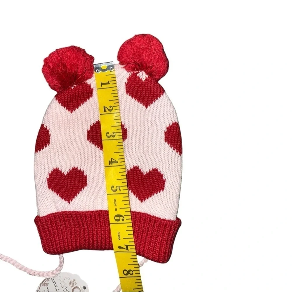 ▶️ Cute-ture ◀️ Heart Hat Girls 1 -2 years